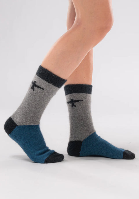 Colour Block Socks in Various Colours