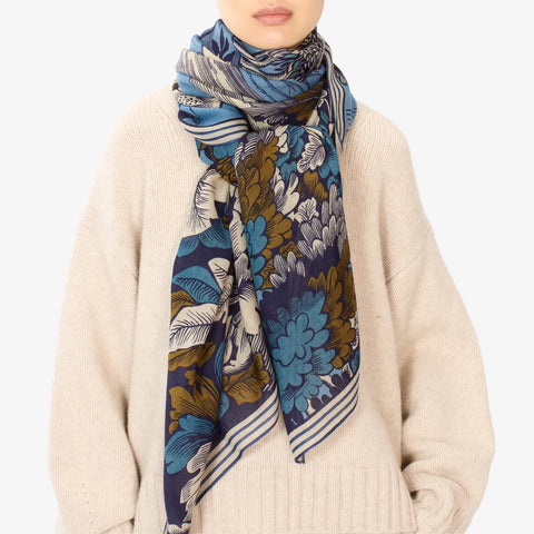 Panthere Scarf in Blue