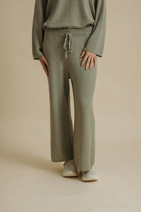 Winter Retreat Merino Cotton Pant in Acacia