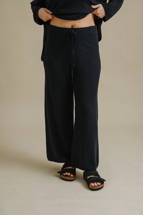 Winter Retreat Merino Cotton Pant in Deep Ocean