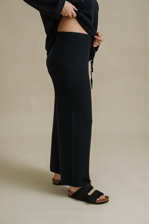 Winter Retreat Merino Cotton Pant in Deep Ocean