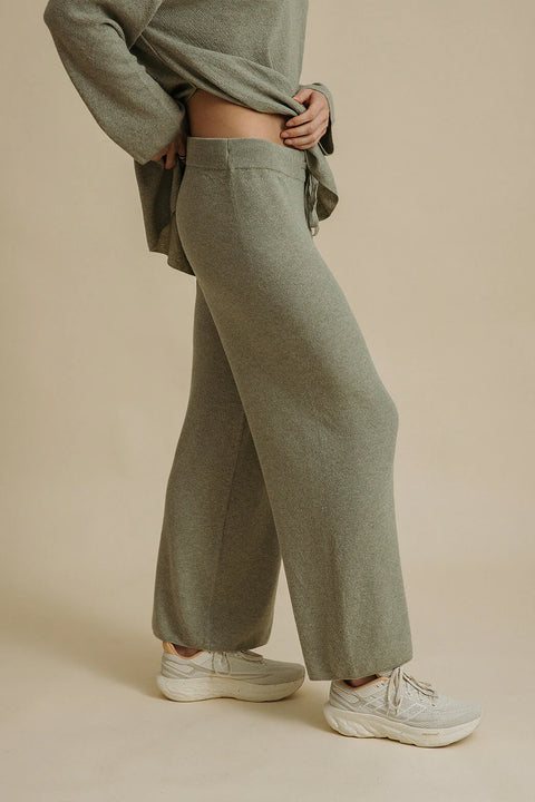 Winter Retreat Merino Cotton Pant in Acacia