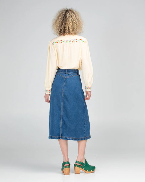 Isla Skirt in Brando Denim