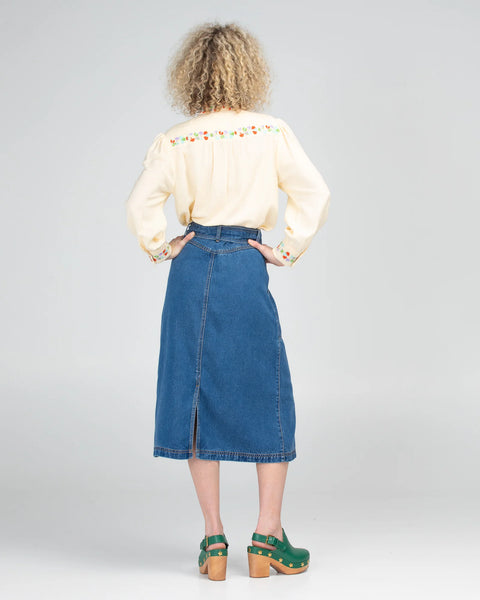 Isla Skirt in Brando Denim