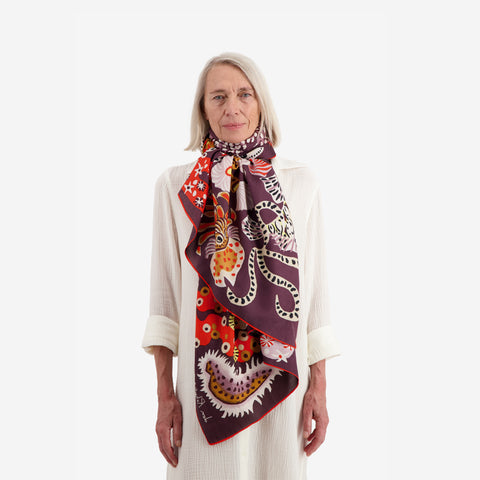 Jardin de Sirenes Scarf in Brown