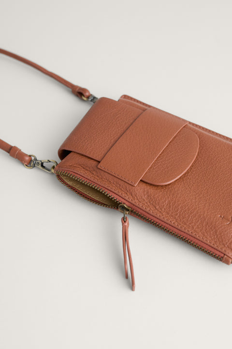 Kelsey Phone Pouch in Tan