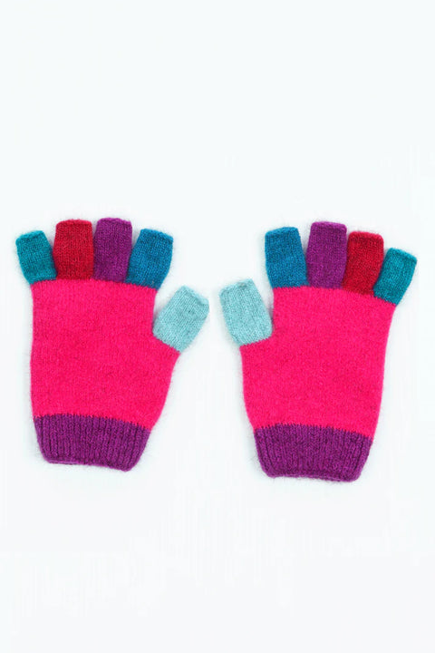 Childrens Fingerless Gloves in Assorted Colours