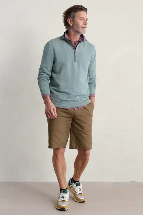 Lighterman Cotton Pique Short in Gully