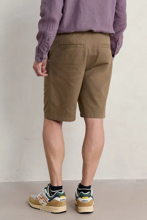 Lighterman Cotton Pique Short in Gully