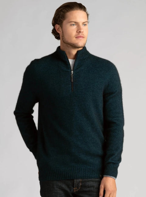 Half Zip Sweater Peacock